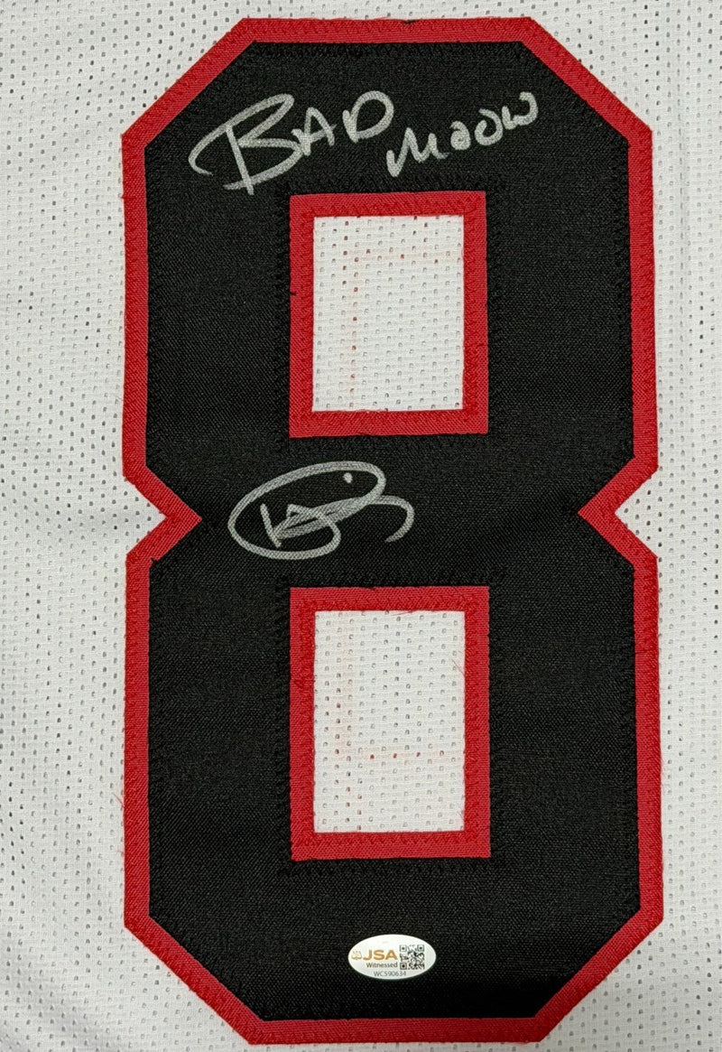 Andre Rison Signed Atlanta Falcons Custom Jersey w/ Bad Moon JSA Witness COA
