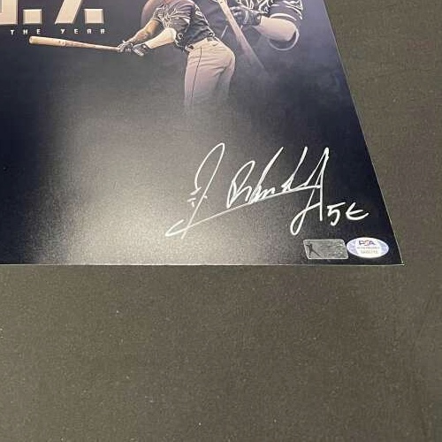 Jonathan India & Randy Arozarena Dual Signed Auto 16x20 Photo PSA COA 2021 ROY