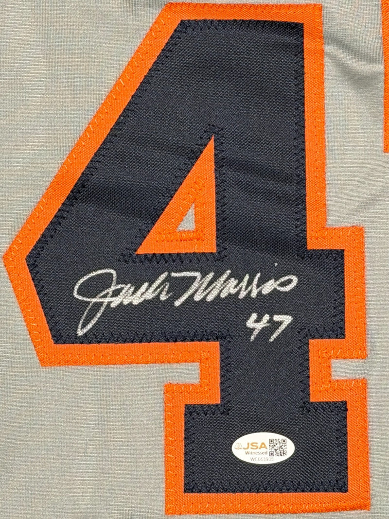 Jack Morris Signed Detroit Tigers Custom Jersey w/ #47 JSA Witness COA
