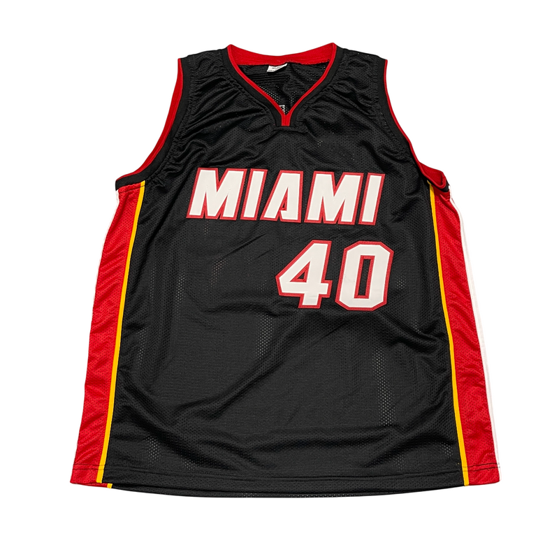 Udonis Haslem Signed Custom Miami Heat Jersey w/ #40 Retired Beckett W BAS COA