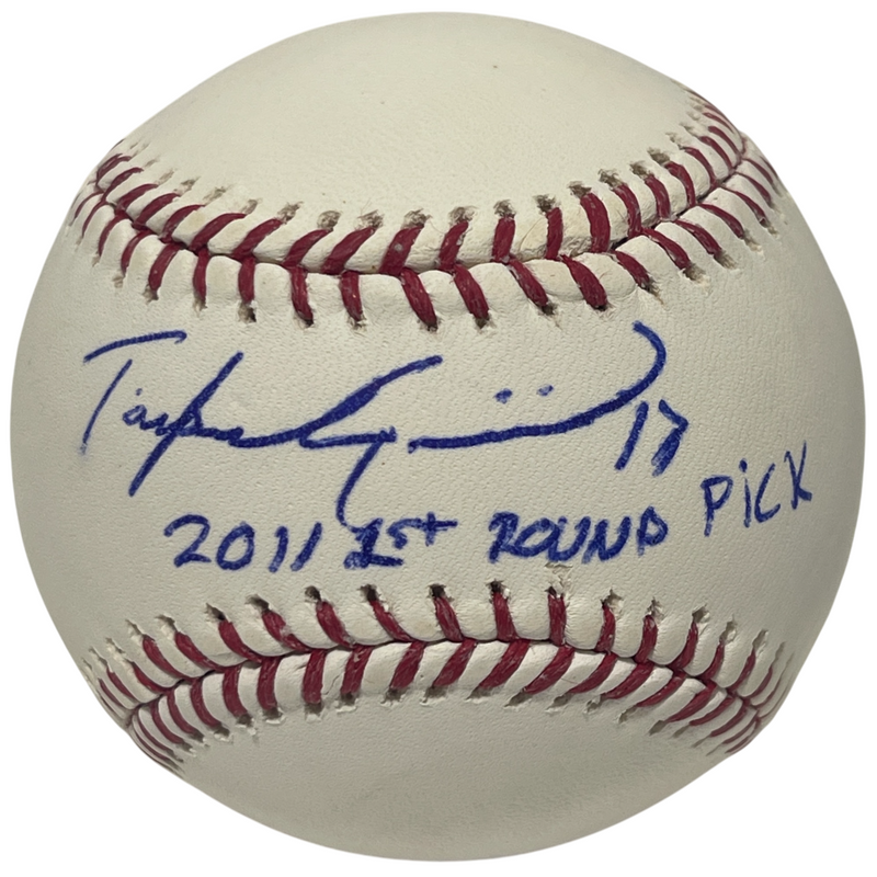 Taylor Guerrieri Signed ROMLB Baseball w/ 2011 1st Round Pick Rays LSCM COA