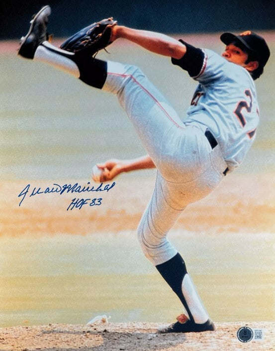 Juan Marichal Signed SF Giants 11x14 Photo w/ HOF 83 Beckett Witness BAS COA