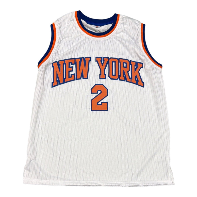 Larry Johnson Signed Autographed New York Knicks Custom Jersey JSA Witness COA