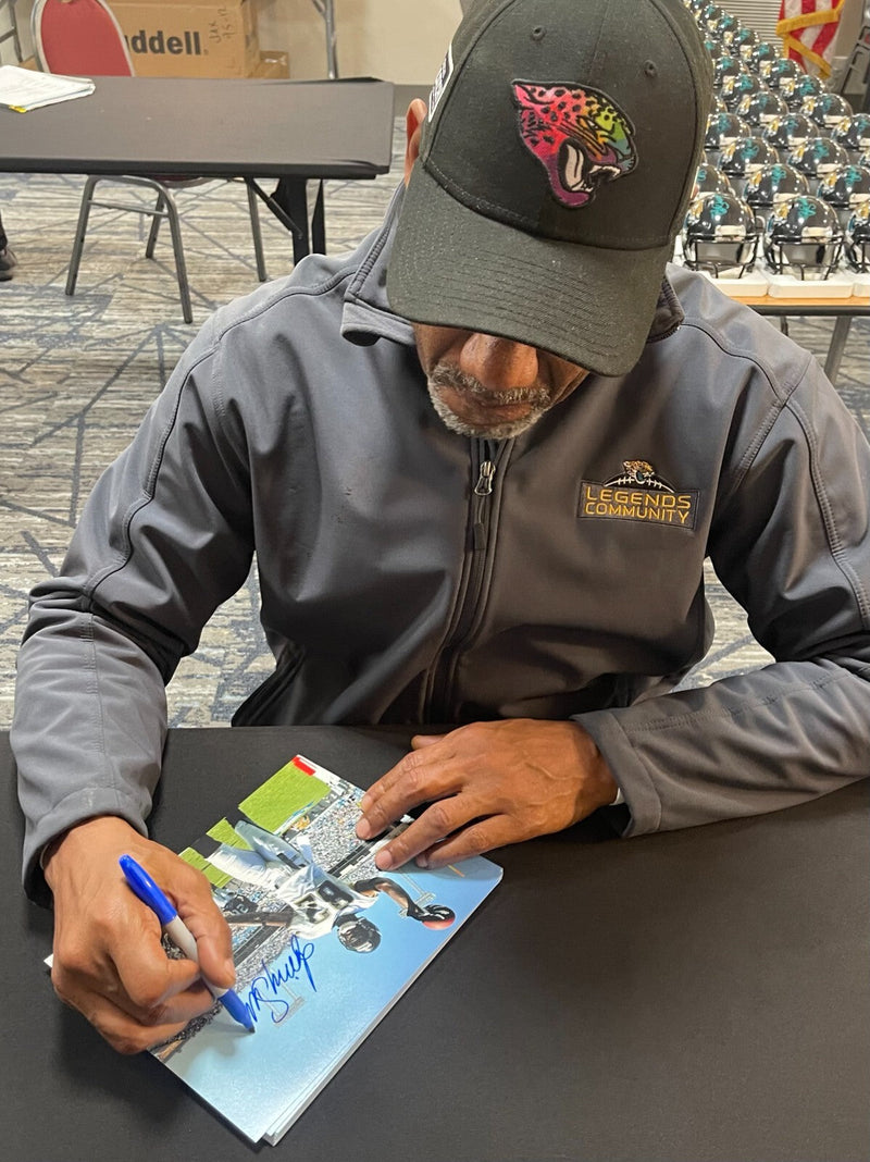 Jimmy Smith Signed Jacksonville Jaguars 8x10 Photo Beckett Witness BAS COA #3