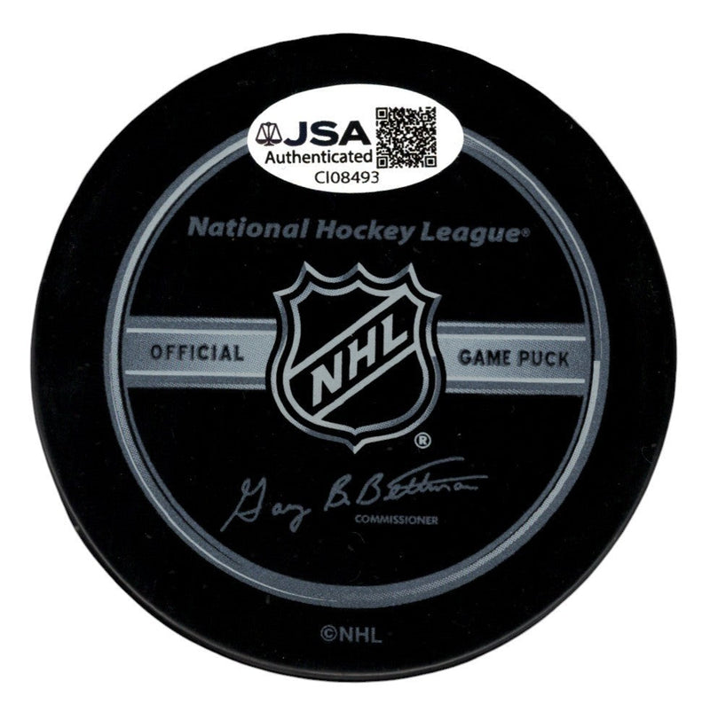 Teemu Selanne Signed Autographed Anaheim Ducks Official Game Puck JSA COA