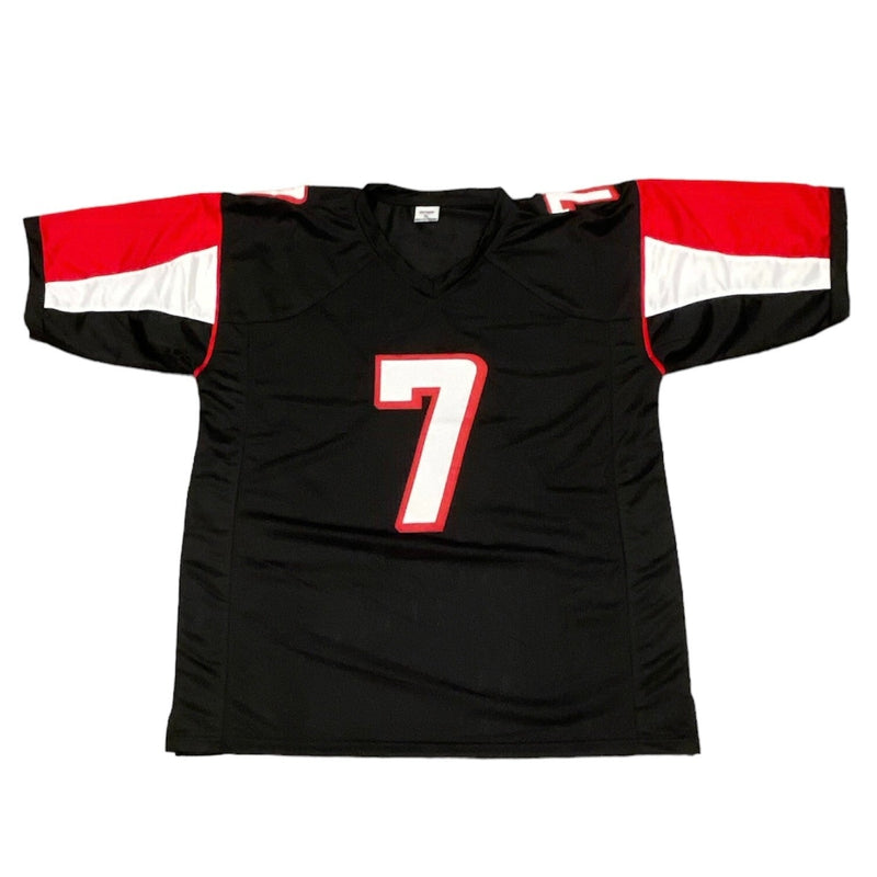 Michael Vick Signed Atlanta Falcons Custom Black Jersey Beckett Witness BAS COA