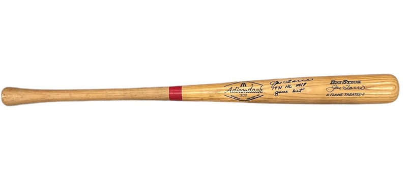 Joe Torre Signed Auto 1971 Cardinals Game Bat w/ MVP + Insc Beckett Wit BAS COA