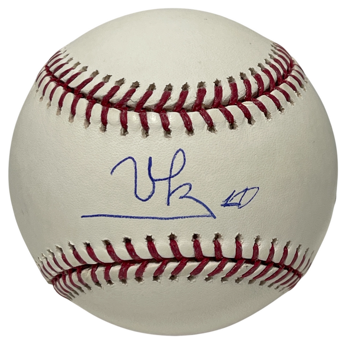 Victor Mesa Jr. Signed Rawlings ROMLB Baseball Beckett BAS COA Marlins