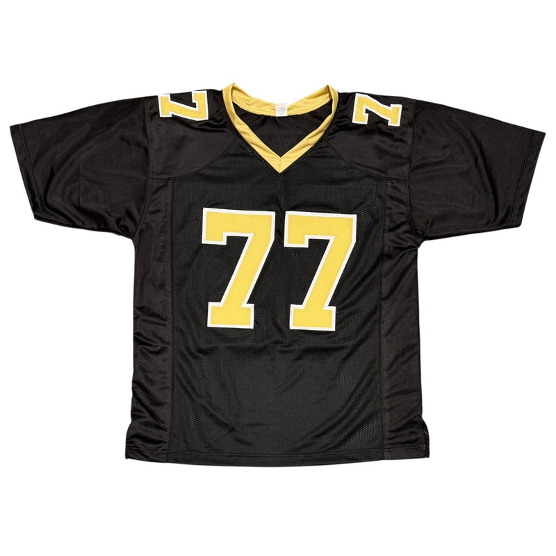 Willie Roaf Signed Saints Custom Jersey w/ HOF 2012 Beckett Witness BAS COA