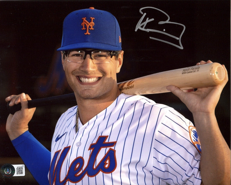 Kevin Parada Signed New York Mets 8x10 Photo Beckett Witness BAS COA #3