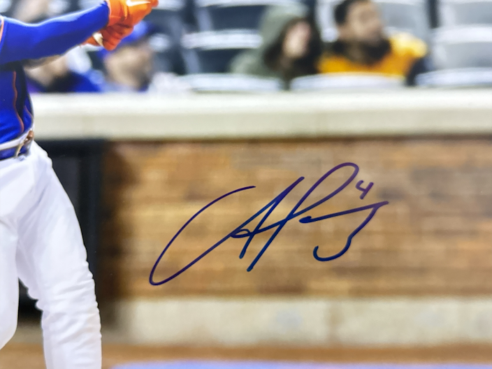 Francisco Alvarez Signed New York Mets 16x20 Photo Beckett Witness BAS COA