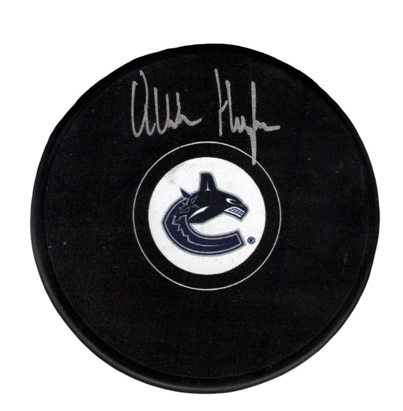 Quinn Hughes Signed Autographed Vancouver Canucks Logo Puck Fanatics COA