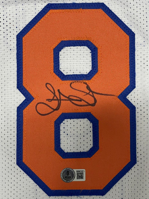 Latrell Sprewell Signed Auto New York Knicks Custom Jersey Beckett BAS COA