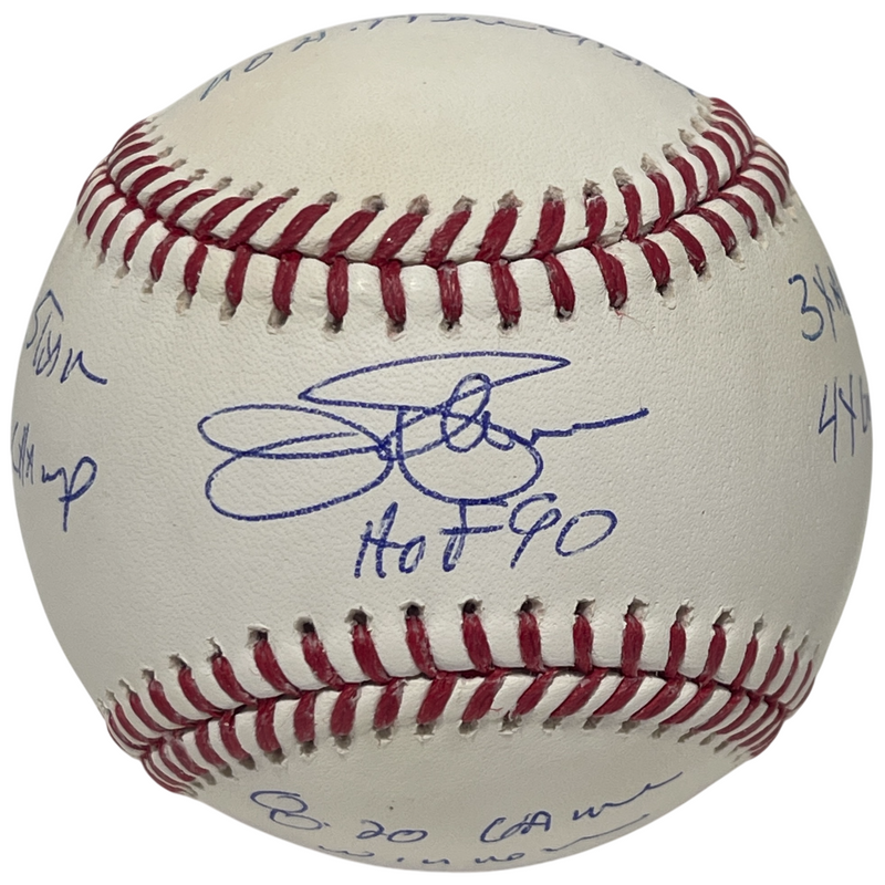 Jim Palmer Signed Autographed ROMLB Baseball w/ 9 Ins JSA COA Baltimore Orioles