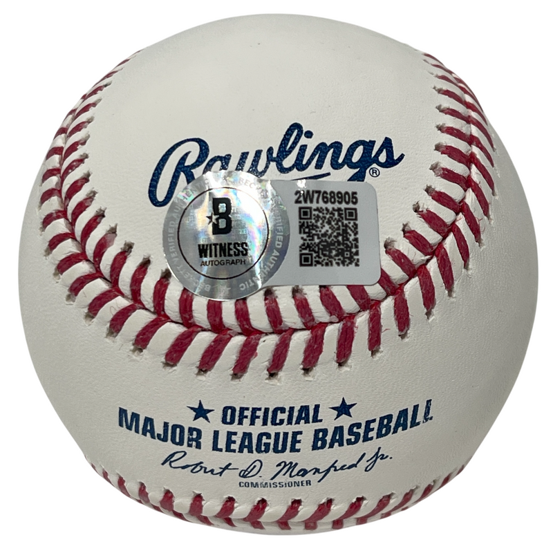 Geovany Soto Signed ROMLB Baseball w/ NL ROY 08 Beckett Witness BAS COA Cubs
