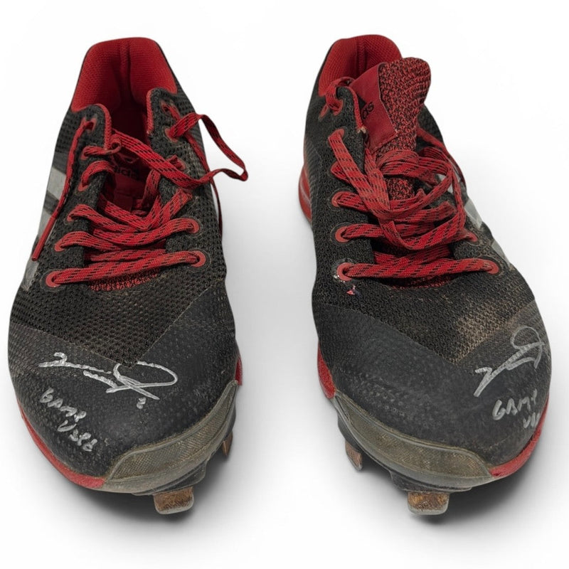 Victor Robles Signed Game Used Adidas Baseball Cleats (PAIR) ONYX COA Nationals