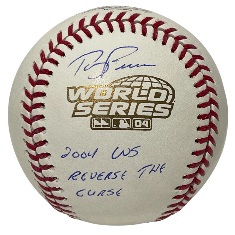 Terry Francona Signed Auto 2004 WS ROMLB Baseball w/ 2 Ins JSA COA Red Sox