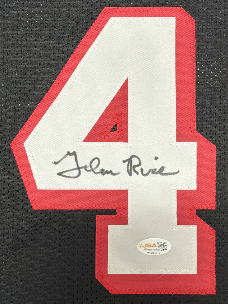 Glen Rice Signed Autographed Miami Heat Custom Jersey JSA Witness COA