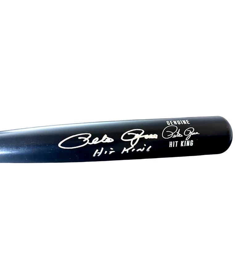 Pete Rose Signed Autographed Genuine Hit King Black w/ Hit King FITERMAN COA