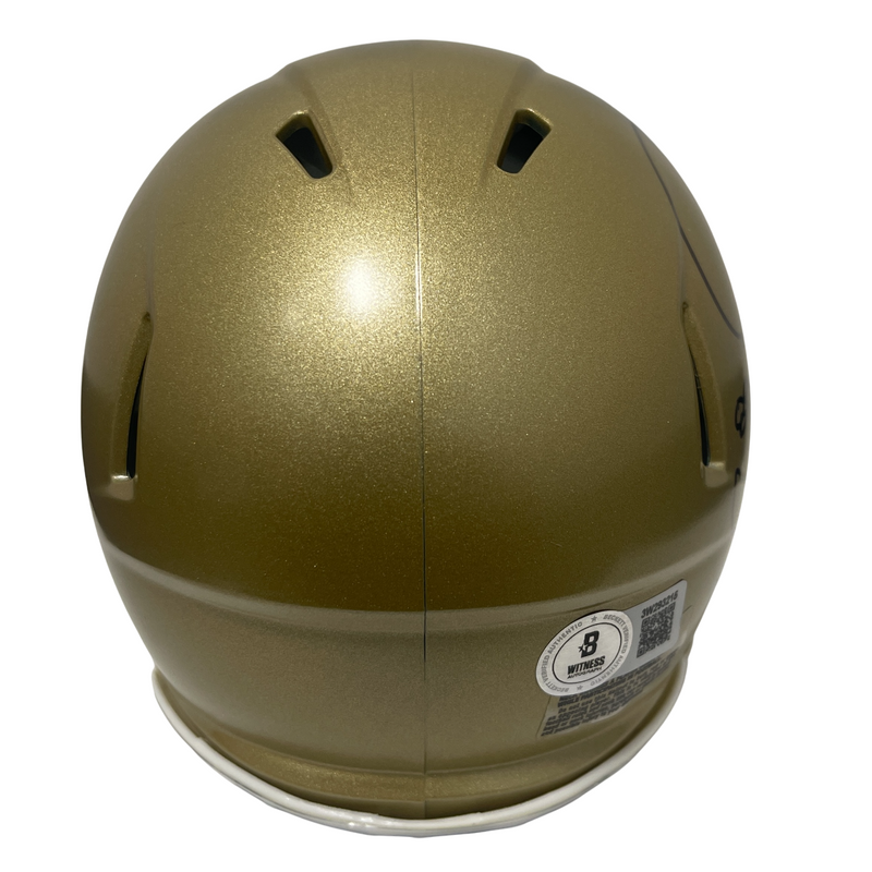 Rocket Ismail Signed Notre Dame Mini Helmet 88 National Champs Beckett W BAS COA
