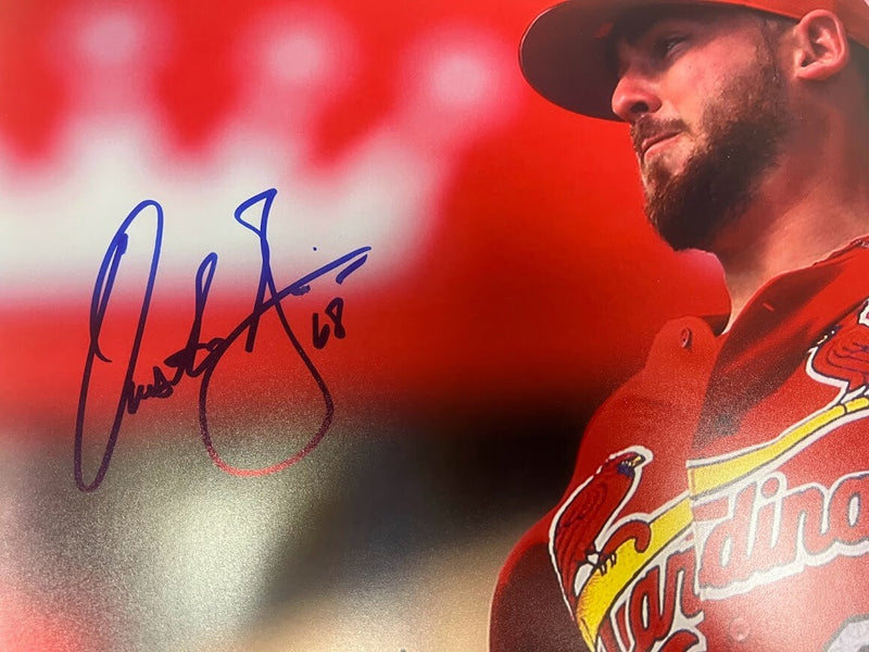 Austin Gomber Signed Autographed 16x20 Photo LSCM COA HOLO Cardinals