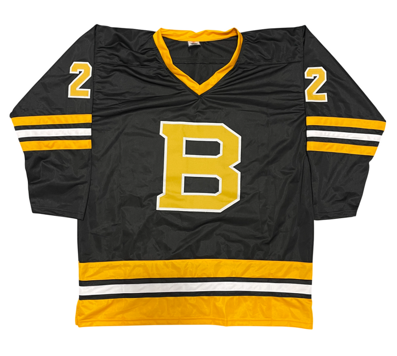 Brad Park Signed Boston Bruins Custom Jersey w/ HOF 88 Beckett Witness BAS COA