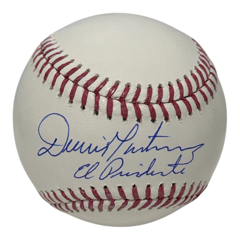 Dennis Martinez Signed Autographed ROMLB Baseball w/ EL Presidente JSA Wit COA