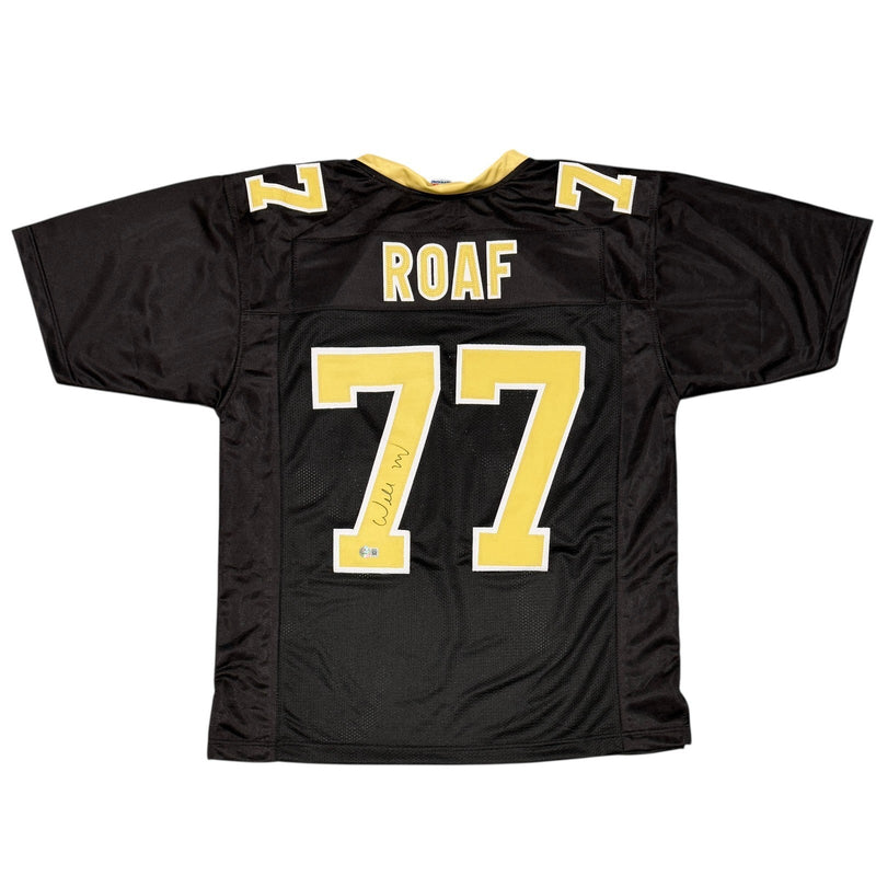 Willie Roaf Signed New Orleans Saints Custom Jersey Beckett Witness BAS COA