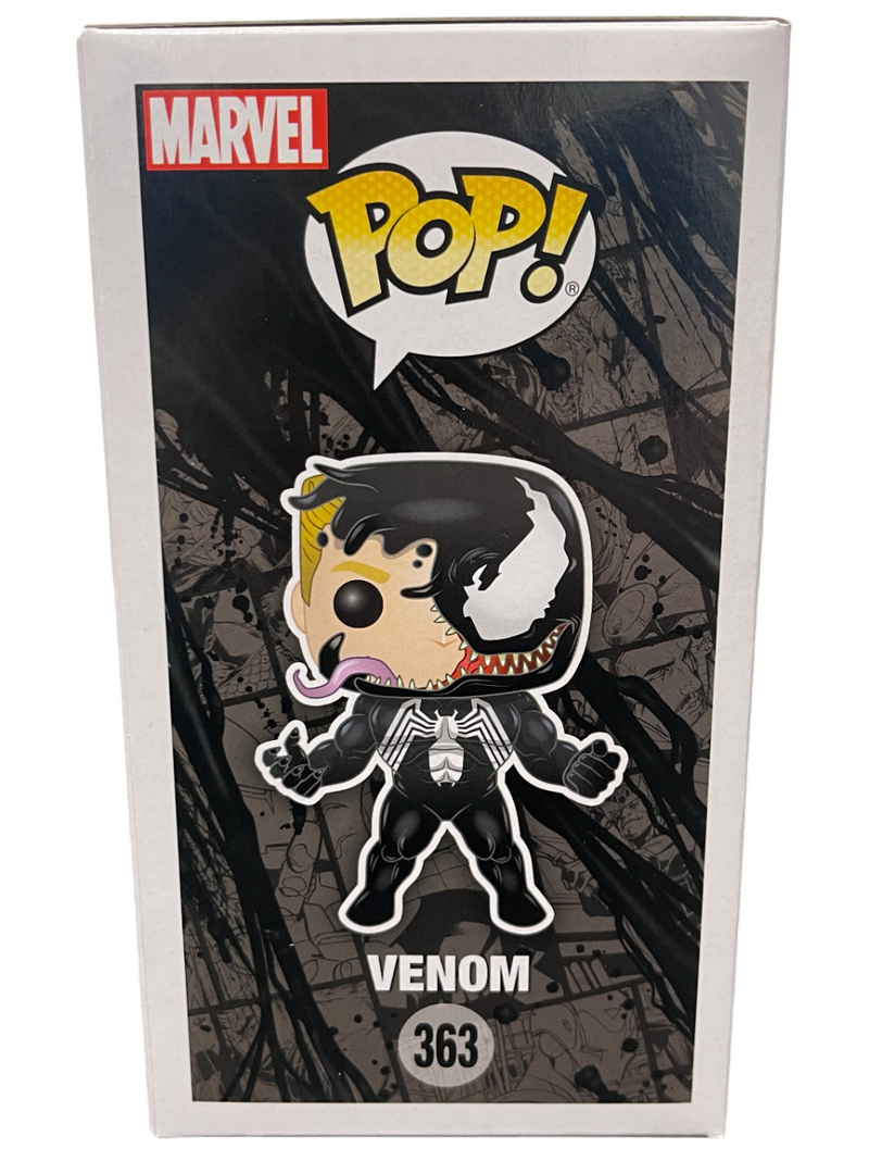 Tom Hardy Signed Venom Funko Pop #363 w/ Sam De La Rosa Sketch BAS & JSA COA C