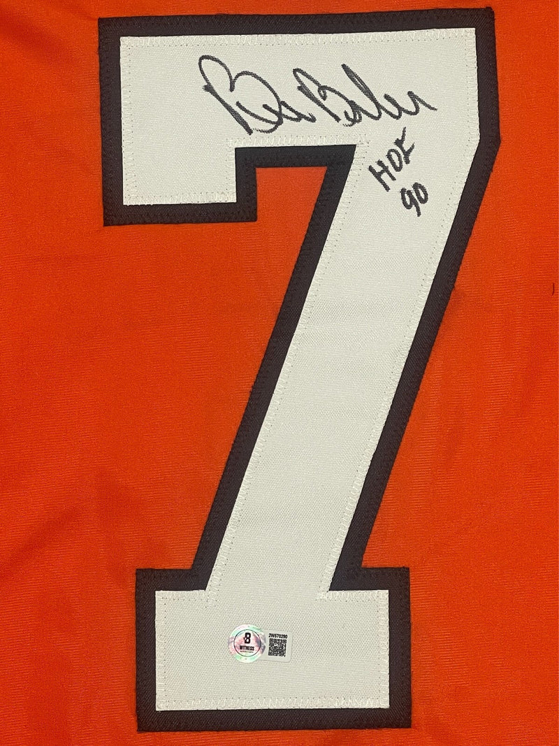 Bill Barber Signed Flyers Custom Jersey w/ HOF 90 Beckett Witness BAS COA