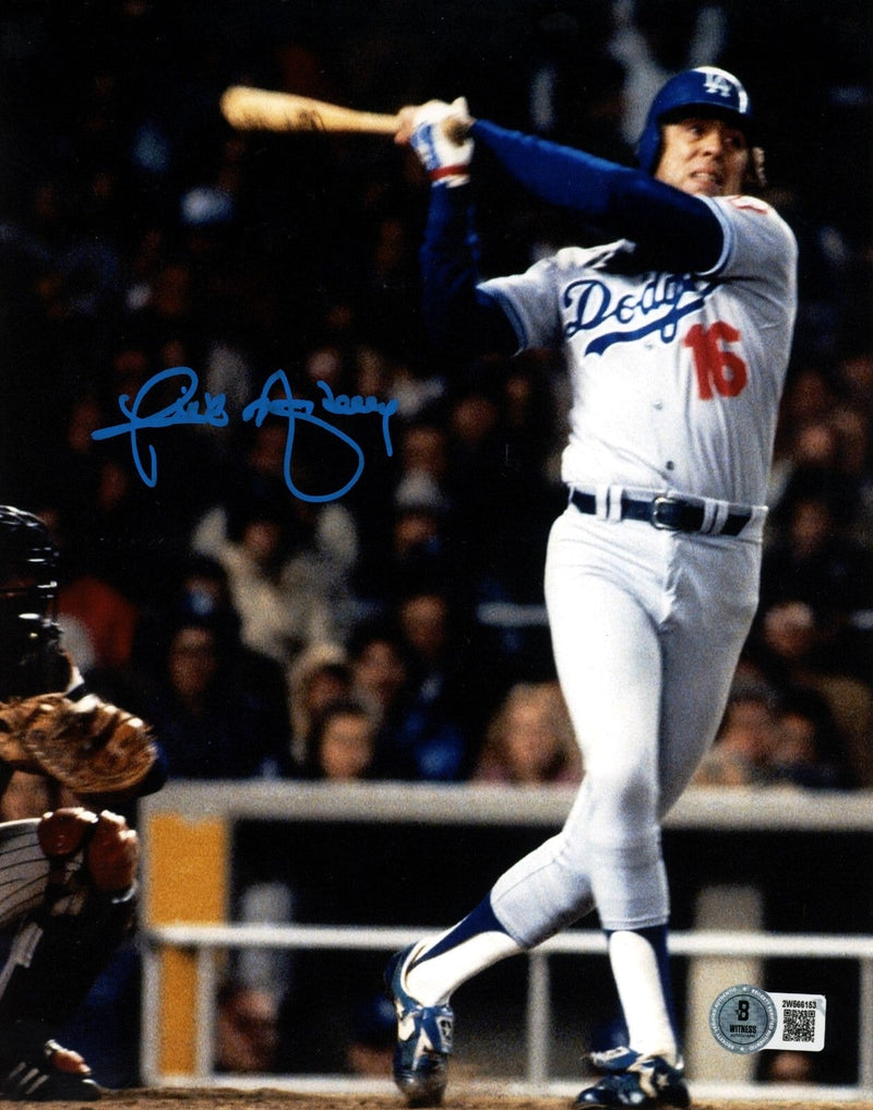 Rick Monday Signed Los Angeles Dodgers 8x10 Photo Beckett Witness BAS COA #1