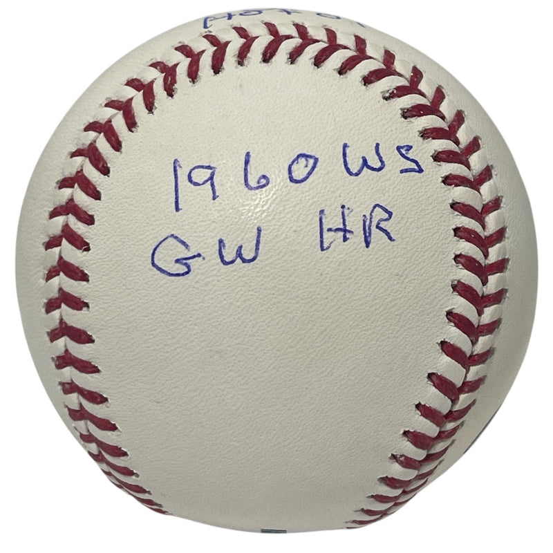 Bill Mazeroski Signed ROMLB Baseball w/ 4 Insc Beckett Witness BAS COA