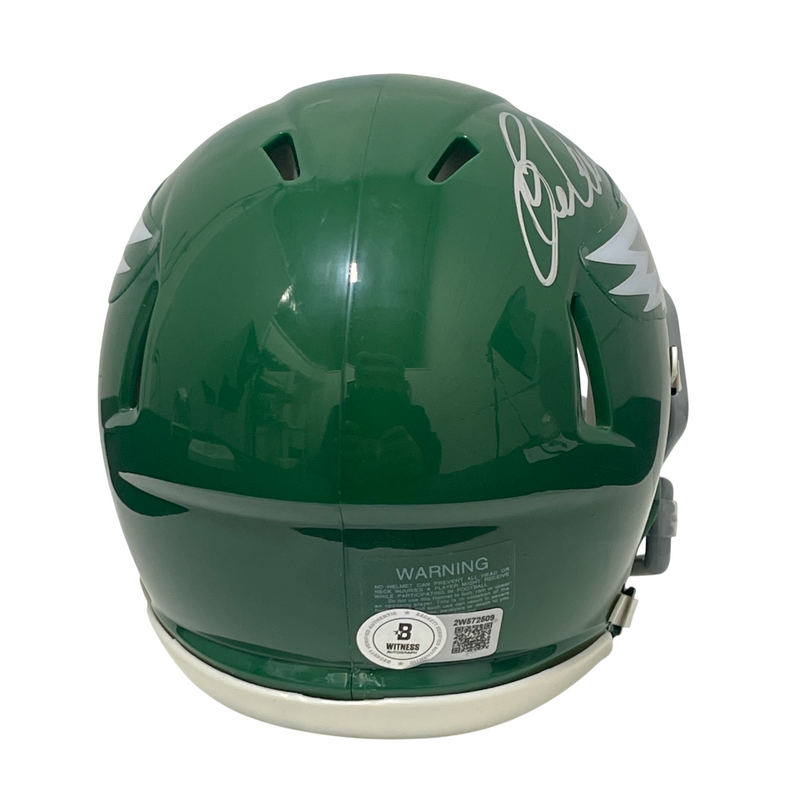 Eric Allen Signed Eagles TB 74-95 Mini Helmet Beckett Witness BAS COA
