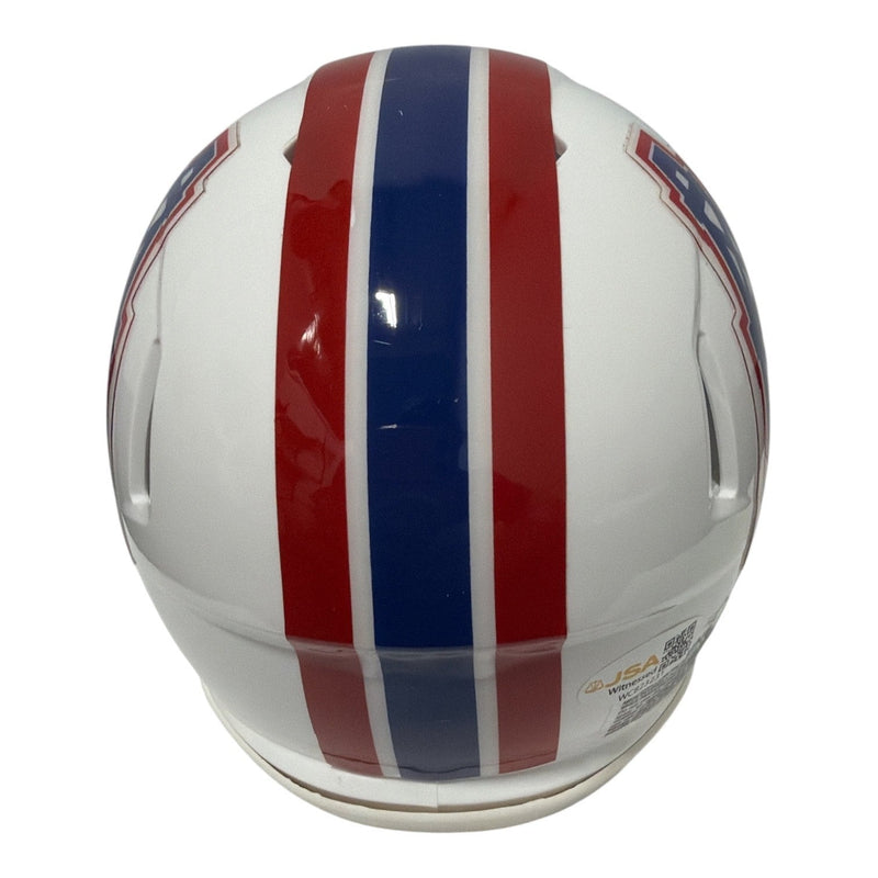 Earl Campbell Signed Houston Oilers TB Mini Helmet w/ HOF 91 JSA Witness COA