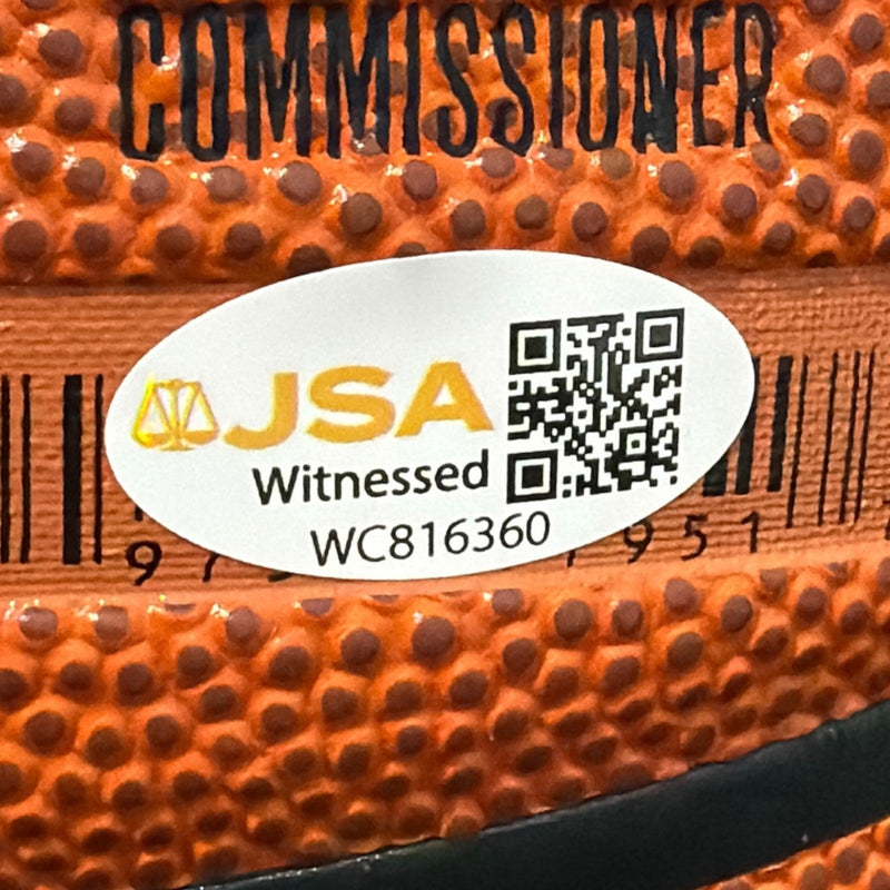 Bob McAdoo Signed Wilson NBA Basketball w/ HOF 2000 JSA Witness COA