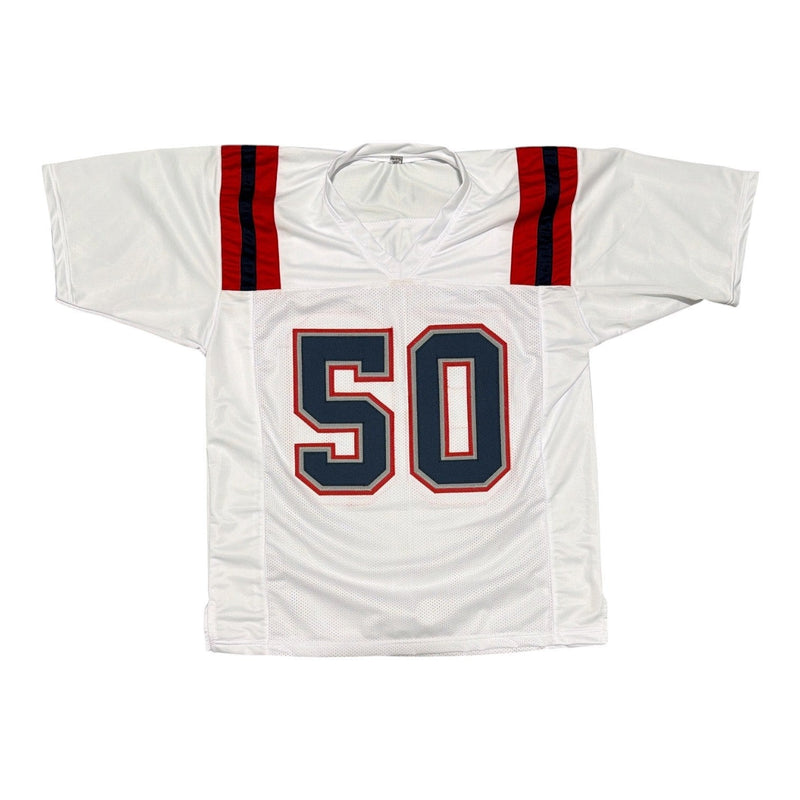 Mike Vrabel Signed New England Patriots White Custom Jersey JSA Witness COA