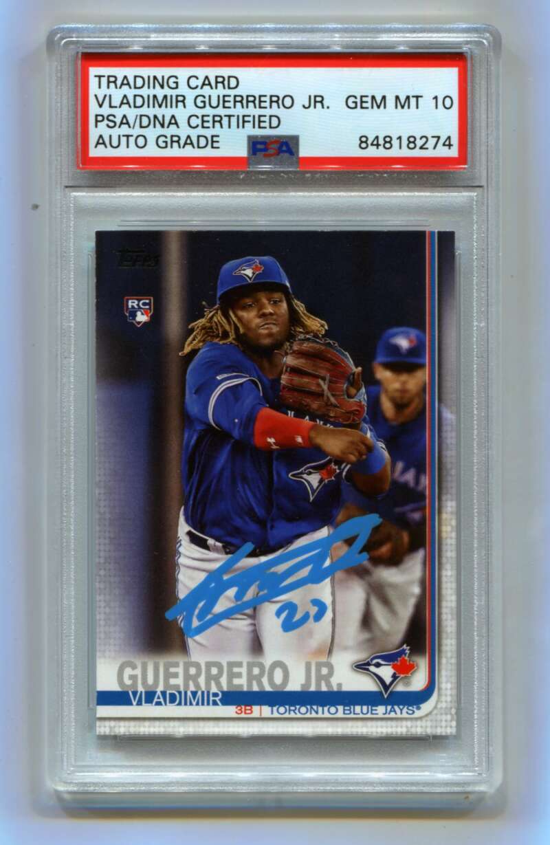 Vladimir Guerrero Jr 2019 Topps Update Series #1 Rookie RC Signed PSA 10 Auto