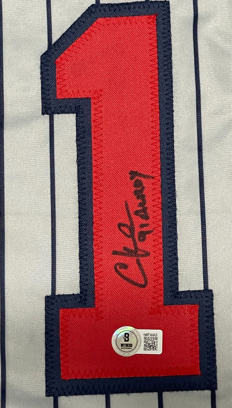 Chuck Knoblauch Signed Minnesota Custom Jersey w/ 91 AL ROY Beckett W BAS COA