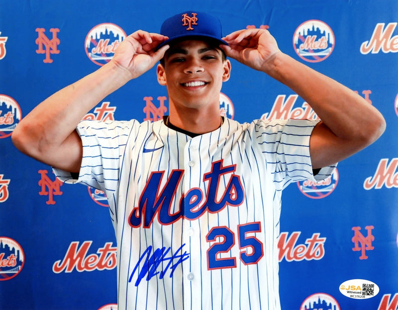 Mitch Voit Signed Autographed New York Mets 8x10 Photo JSA Witness COA