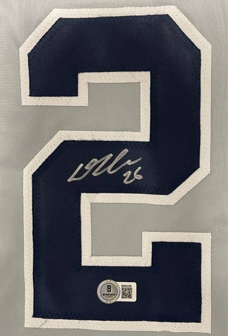 DJ LeMahieu Signed New York Yankees Custom Jersey Beckett Witness BAS COA