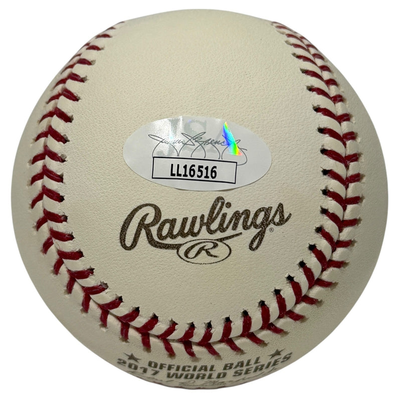 Alex Bregman Signed 2017 World Series WS Logo Baseball JSA COA Astros