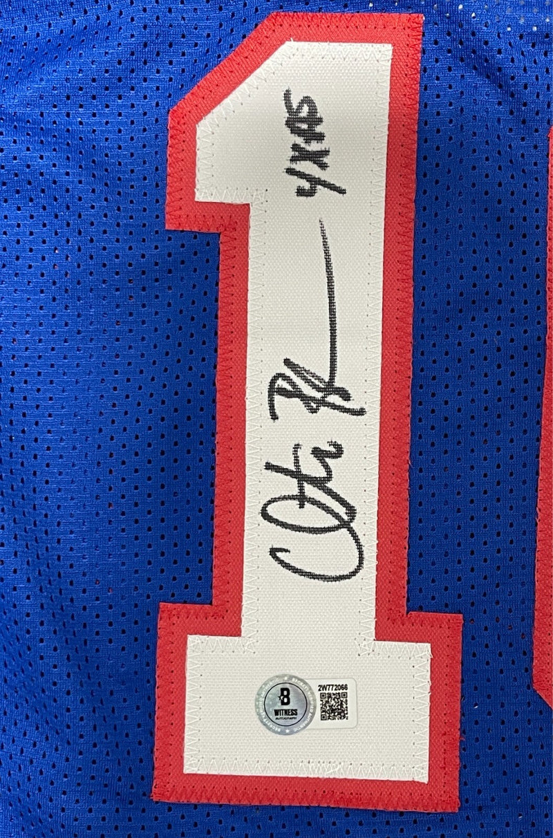 Otis Birdsong Signed Kansas City Kings Custom Jersey w 4x AS Beckett Wit BAS COA