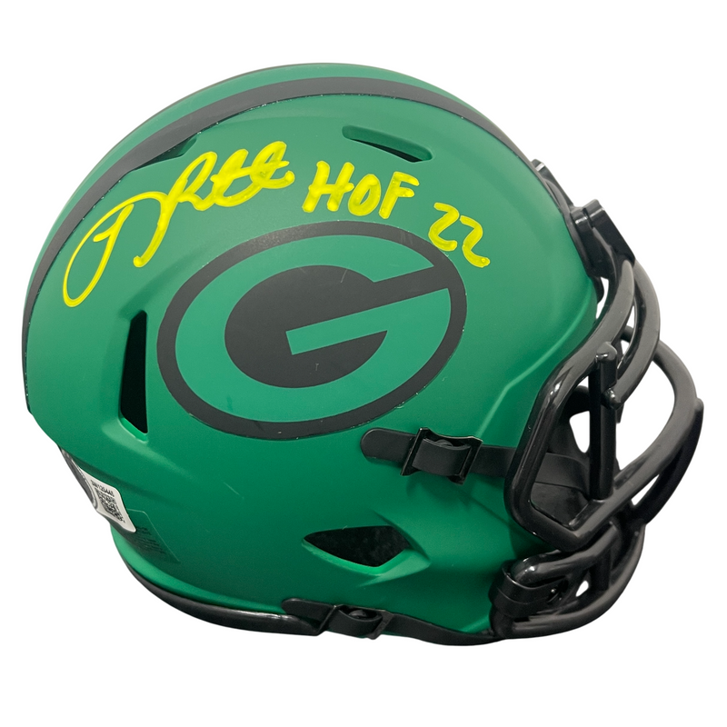 LeRoy Butler Signed Packers Rave Mini Helmet w/ HOF 22 Beckett Witness BAS COA