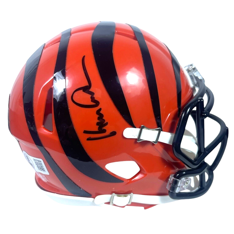 Ken Anderson Signed Bengals Speed Mini Helmet Beckett Witness BAS COA
