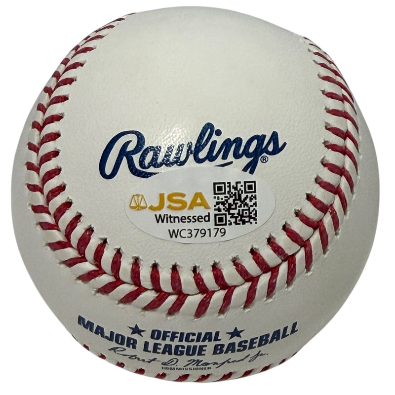 Julio Franco Signed Autographed ROMLB Baseball JSA Witness COA Texas Rangers
