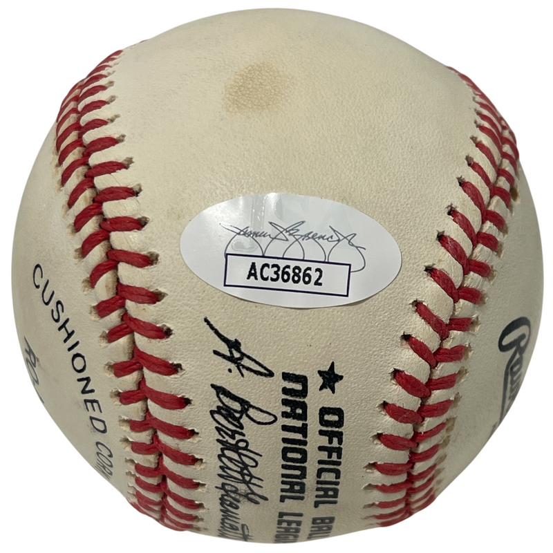 Kirk Gibson Signed Rawlings National League Baseball Detroit Tigers JSA COA A