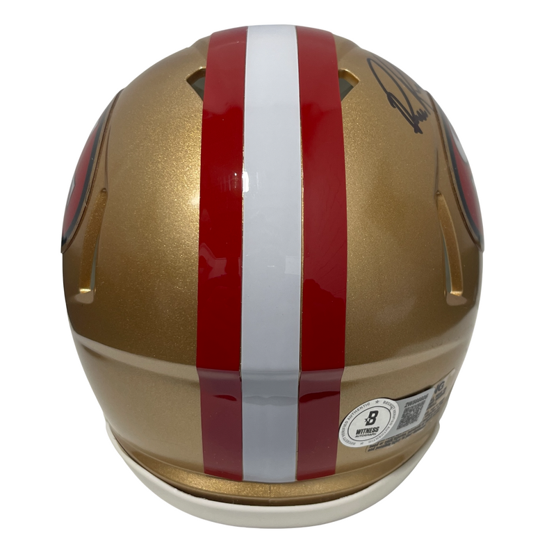 Bill Romanowski Signed San Francisco 49ers TB Mini Helmet Beckett Wit BAS COA