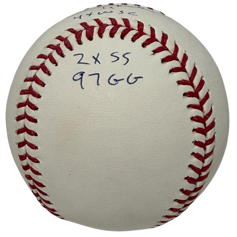Chuck Knoblauch Signed Autographed ROMLB Baseball w/ 5x Insc JSA Witness COA