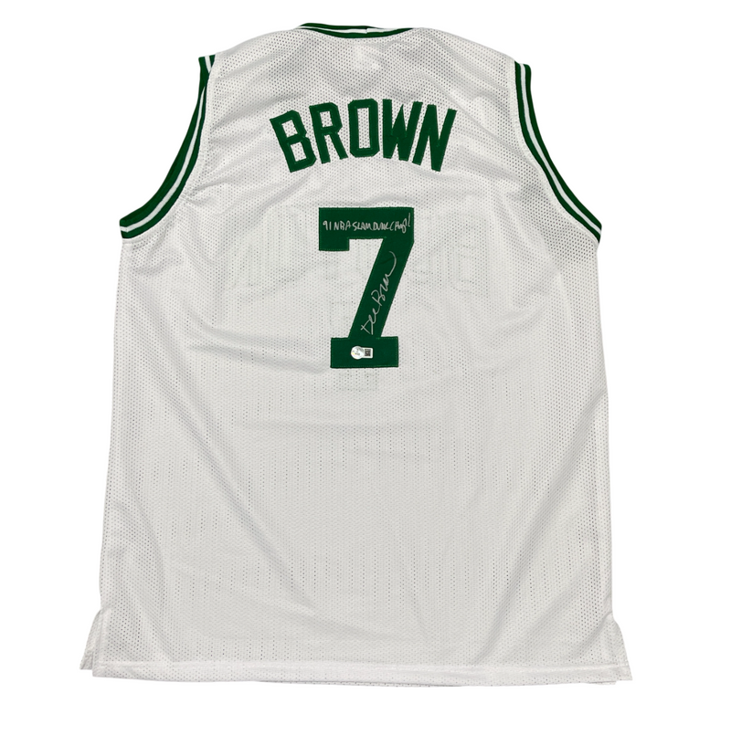 Dee Brown Signed Celtics Custom Jersey 91 NBA Slam Dunk Champ Beckett W BAS COA