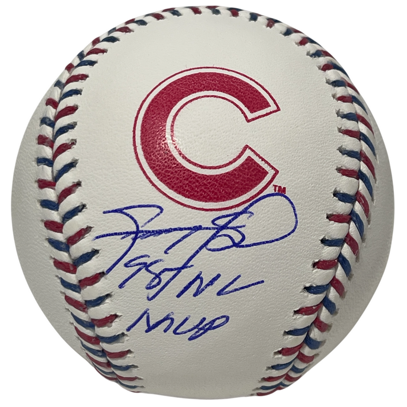 Sammy Sosa Signed Cubs Logo ROMLB Baseball w/ 98 NL MVP Beckett Witness BAS COA